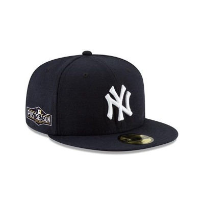 Sapca New Era New York Yankees MLB Postseason Side Patch 59FIFTY Fitted - Albastri